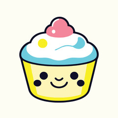 illustration of a cupcake