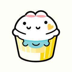 cupcake with cream