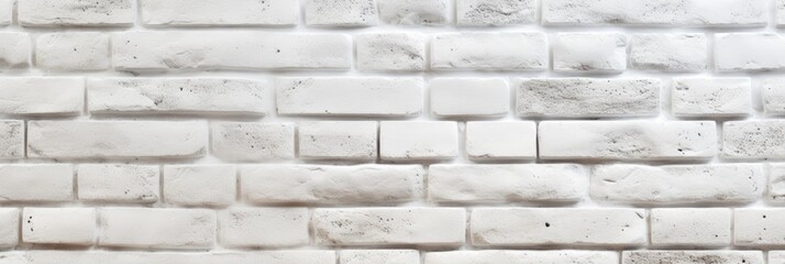Fototapeta premium White texture. Retro whitewashed surface of an old brick wall. Rough, worn, uneven painted plaster. White facade background. Design element. web banner.