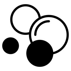 Bubble icon, Soap foam, fizzy drink, oxygen bubbles icon