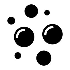 Bubble icon, Soap foam, fizzy drink, oxygen bubbles icon