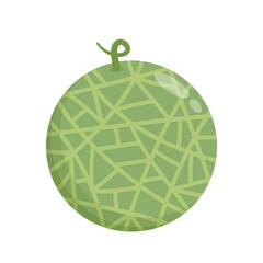 Melon logo vector. melon on white background. Half melon.