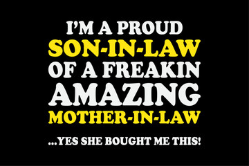 Retro Fathers Day Its Me Hi I'm The Favorite Daughter in Law  Shirt Design