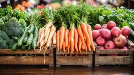 Fresh veggies and herbs in a basket