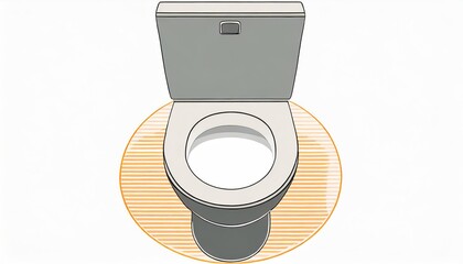 Generated image of modern toilet bowl