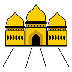 illustration of mosque