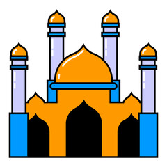ramadhan kareem  ilustration icon line