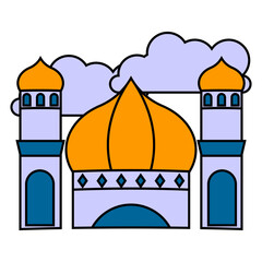 illustration of a mosque