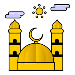 calligraphy of mosque