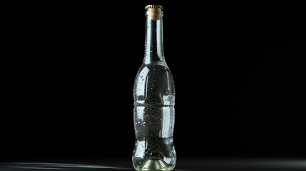 Golden Elegance: A Luxurious Bottle of Fine Beverage