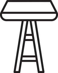 Stool Line Icon