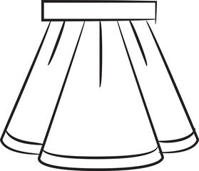 Hand Drawn Bell Skirt Illustration