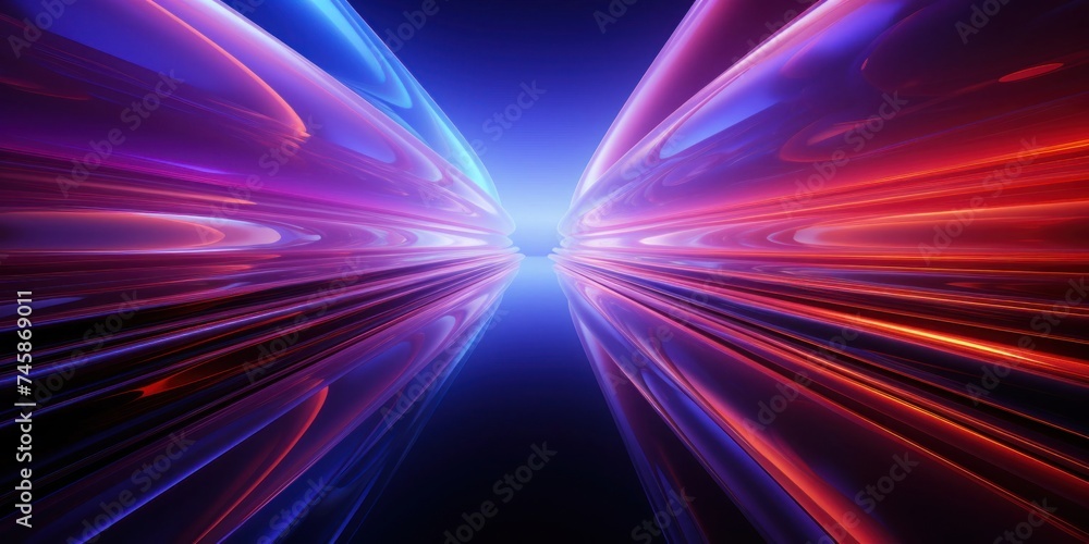 Aufkleber abstract background with lines and colors generative ai