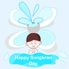 Happy Songkran Day Greeting
Happy Songkran Day Greeting Splash. Thailand new year festival