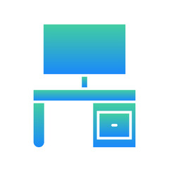 Computer Flat Gradient Style