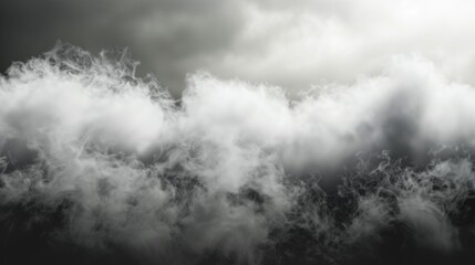 Black and white image of smoke, creating a textured abstract appearance suitable for background use.