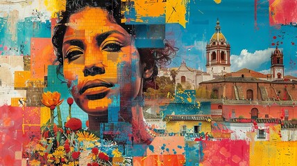 Heart of Colombia: Biodiversity and Festivals Collage

 - obrazy, fototapety, plakaty
