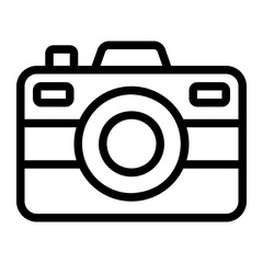 digital camera line icon