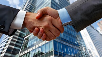 two businessmen shaking hands