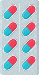 Pills pharmacy set vector illustration