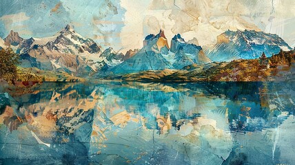 Patagonian Adventure: Wildlife and Terrain Collage

