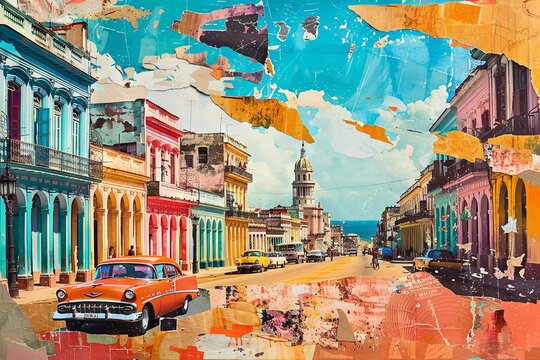 Essence of Cuba: Music, Fields, and Resilience Collage


