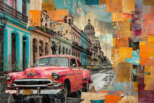 Cuban Spirit: History, Rhythms, and Beaches Collage

