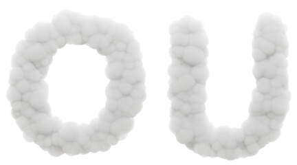 Rounding Out the Sounds: Groups O, U complete the vowel spectrum. Picture these 3D letters as fluffy cotton, taking shape like smoke rings, playful and full of character