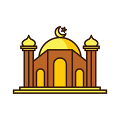 taj mahal vector icon