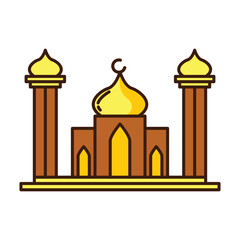 taj mahal vector illustration