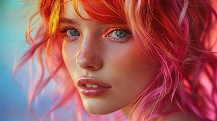 Capture the playful spirit of summer with bright, colorful hairstyles that reflect the season's joy and freedom