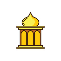 illustration of a temple