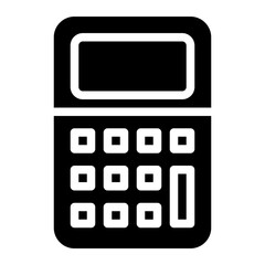 calculator glyph icon