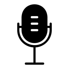 microphone glyph icon