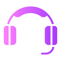 headphone gradient icon