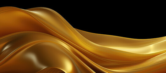 Fototapeta premium gold color wave pattern, luxurious 64