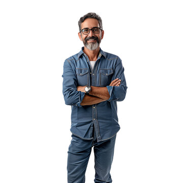 portrait of a man on transparent background