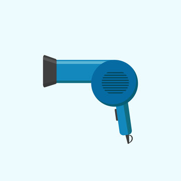recommend clip art: Hair dryer icon. Symbol for drying hair. Hair dryer on a white background. Hairdryer icon in cartoon style. Vector illustration