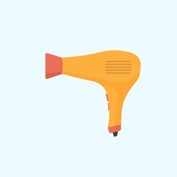 recommend clip art: Hair dryer icon. Symbol for drying hair. Hair dryer on a white background. Hairdryer icon in cartoon style. Vector illustration