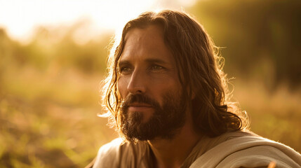Jesus addresses his followers with love and compassion, his teachings delivered with clarity and conviction, inspiring faith and devotion in those who have chosen to follow him.