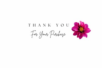 THANK YOU FOR YOUR PURCHASE CARD AND WALLPAPER
