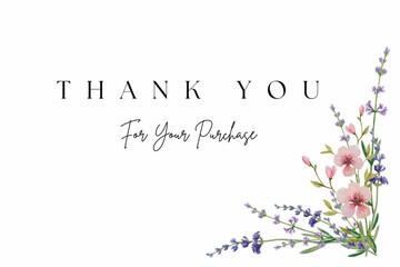 THANK YOU FOR YOUR PURCHASE CARD AND WALLPAPER