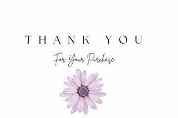 THANK YOU FOR YOUR PURCHASE CARD AND WALLPAPER