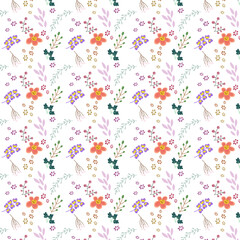 pattern in small flower White background The elegant the template for fashion prints