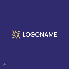Square V or geometric Letter VV logo concept vector icon