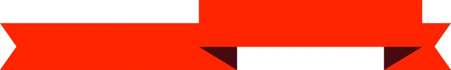 Fototapeta premium Red tag and ribbons, sale, promotion, discount, price