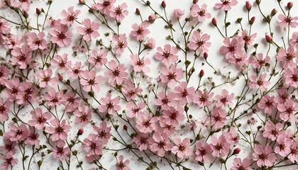 Joli motif Floral de petites fleurs. -Impression sale-. Texture vectorielle harmonieuse. Mod.jpg,...