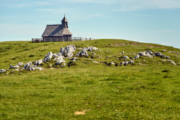 Velika Planina. High mountains. Slovenia