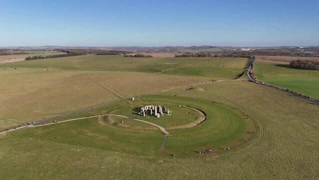 Stonehenge bathed in Sunshine