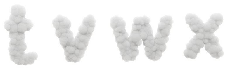 ynamic Flourishes: The lowercase letters t, v, w, and x add a touch of dynamism to the scene. Imagine them as playful twists and turns of fluffy cotton, capturing the essence of movement  and energy